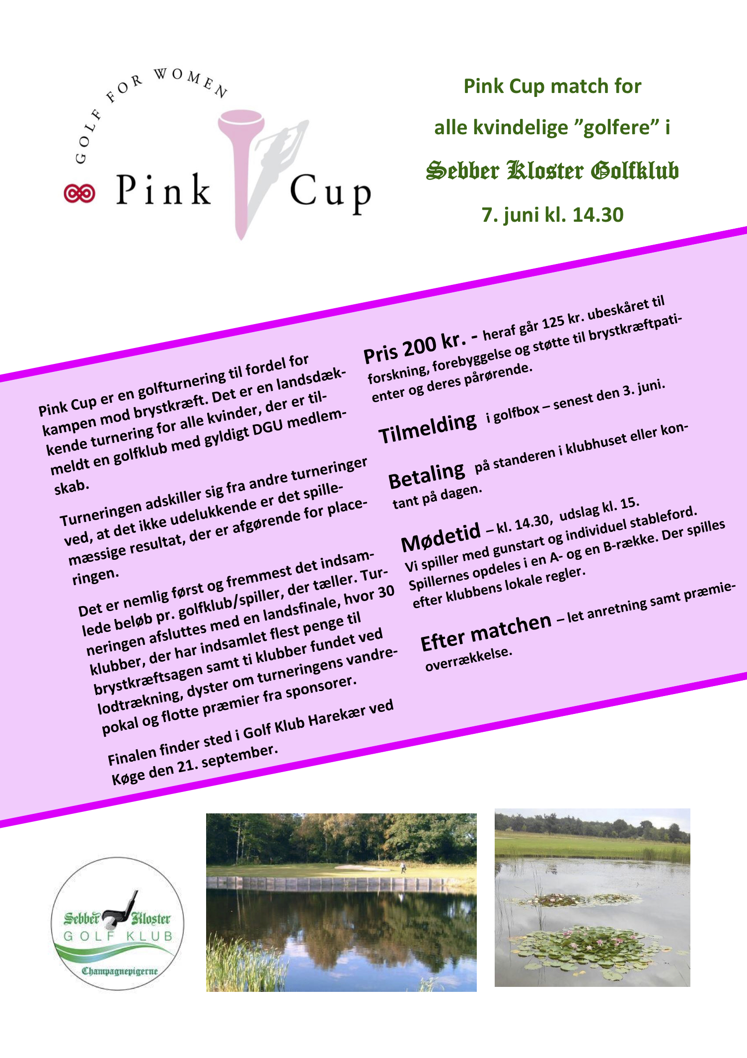 Husk Pink Cup torsdag 7. juni – Kloster